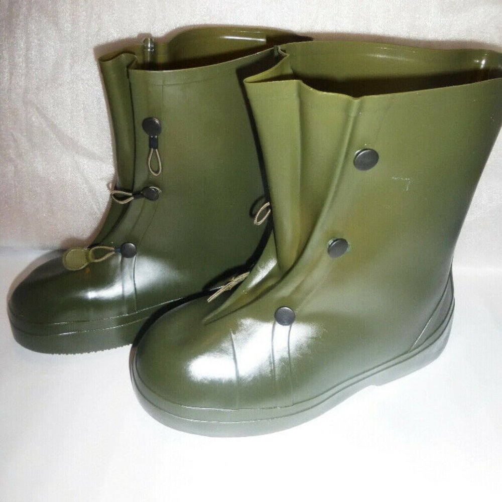 43-44 THICK SLIP OVER THE SHOE Rain Boots GARDEN BOOTS Rubber Boots By Aigle